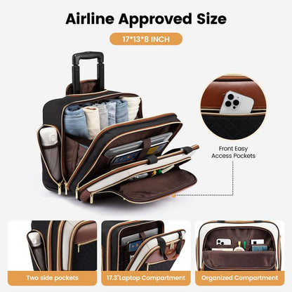 Orlune Laptop Roller Bag