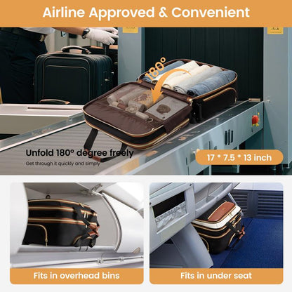 Orlune Laptop Roller Bag